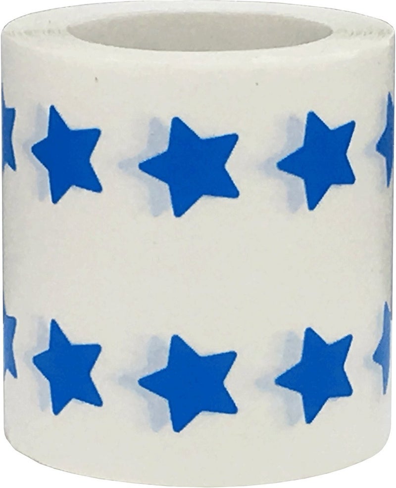 InStockLabels.com Blue Star Shape Stickers 0.50 Inch 1,000 Adhesive Labels - Image 2
